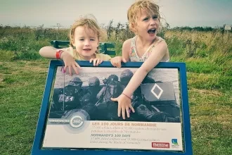 Children at Arromanches 360